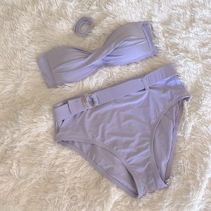 Antonio Melani Lavender Purple Swim Top & Bottom Set - Women’s Size M
